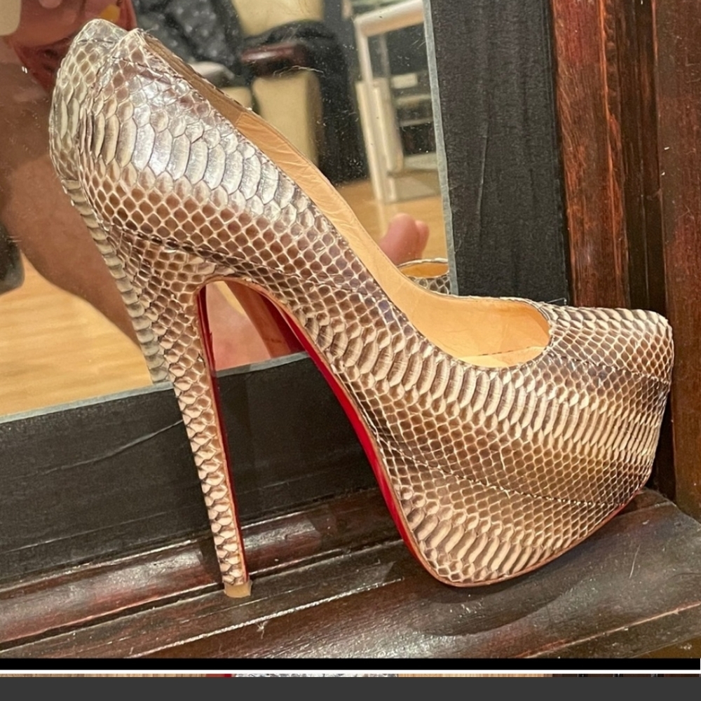 Snake skin Christian Louboutin Paris